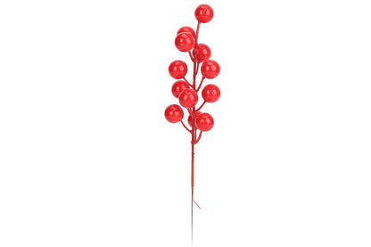 32PCS Christmas Berries Stems Artificial Red Berry Stems for Christmas Tree Ornaments Crafts Holiday and Home Decor