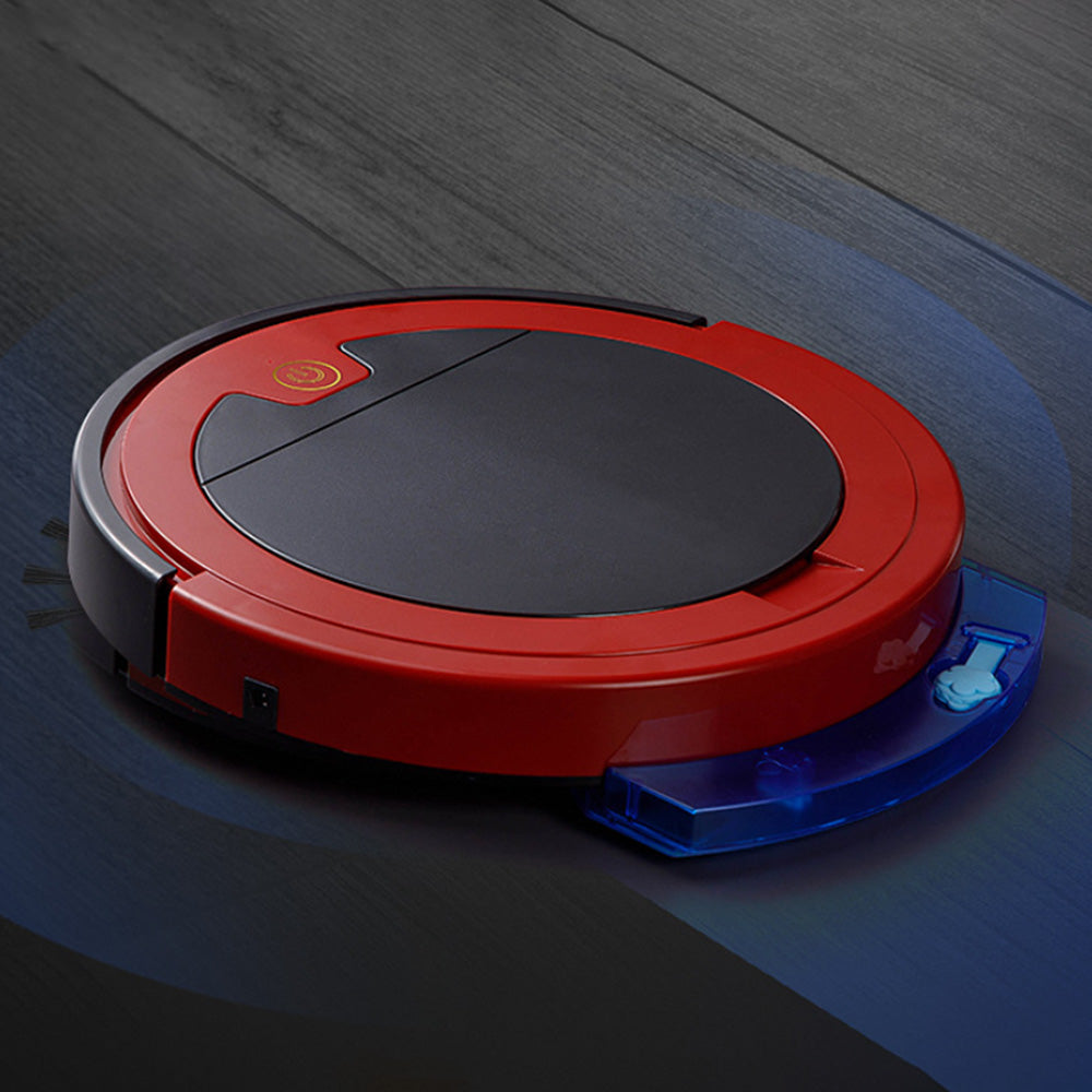 4-Mode Vacuum Robot Cleaner with Remote Control Red