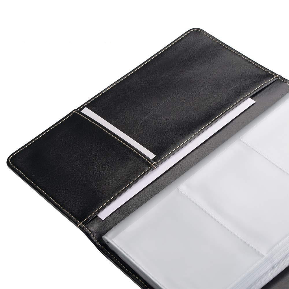 120-Slot Capacity Business Card Holder Album -Black