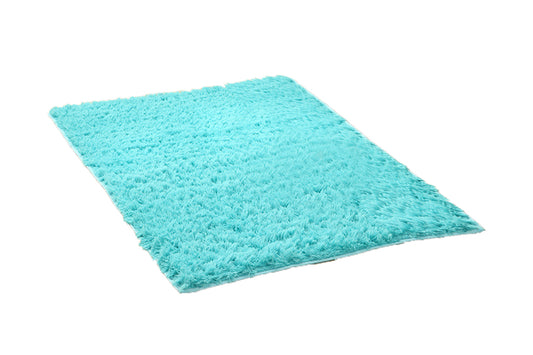 Soft Modern Indoor Shaggy Rug for Bedroom Livingroom Dorm Decor-Blue