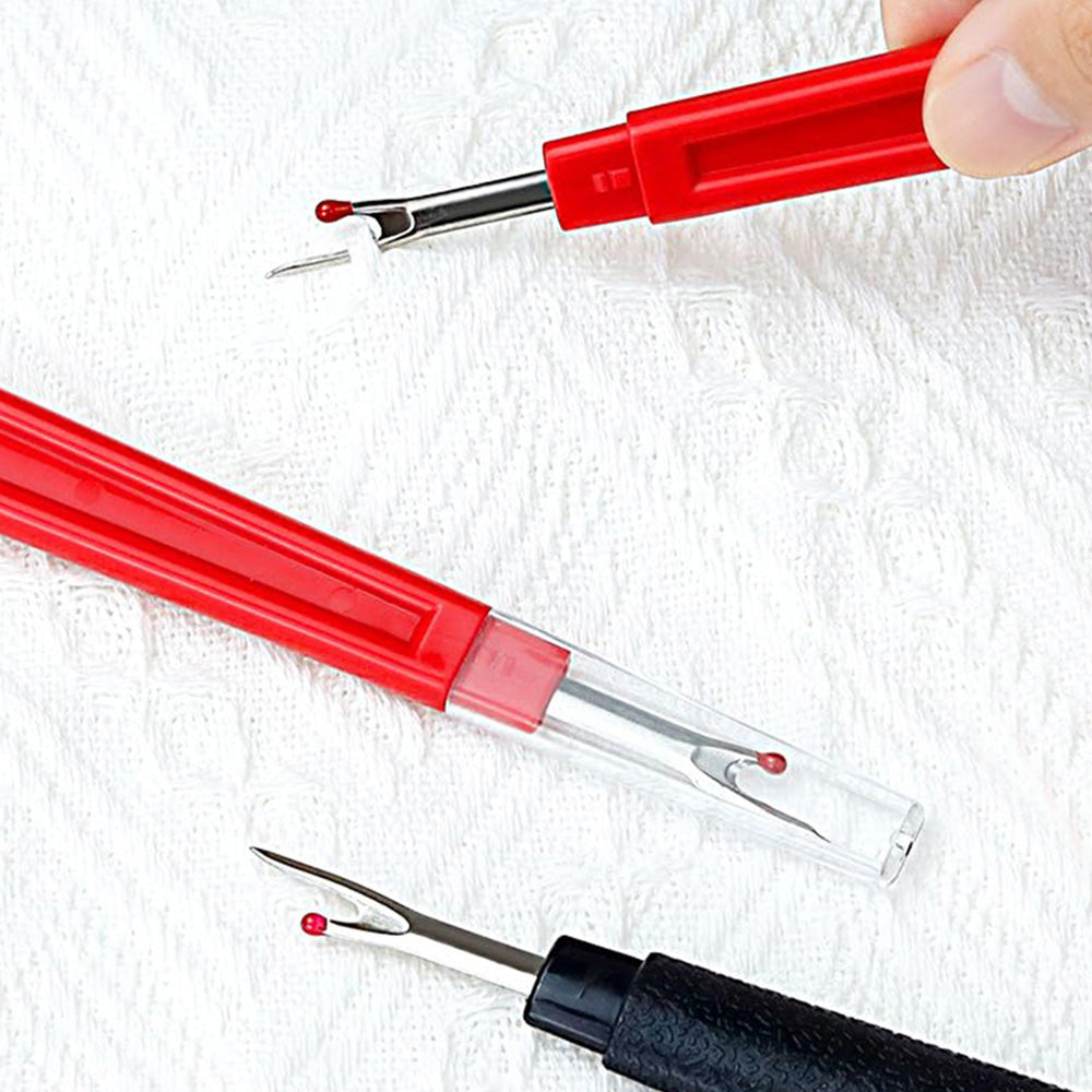 Sewing Seam Ripper Tool with Storage Box Thread Removers