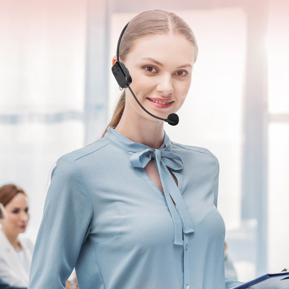 6.5mm Jack Wireless Microphone 2 In 1 Voice Amplifier Speaker Headset