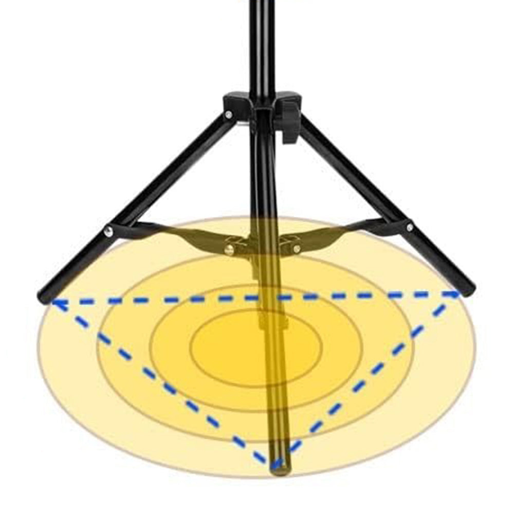 Telescopic Boat Cover Support Pole with Adjustable Triangular Base