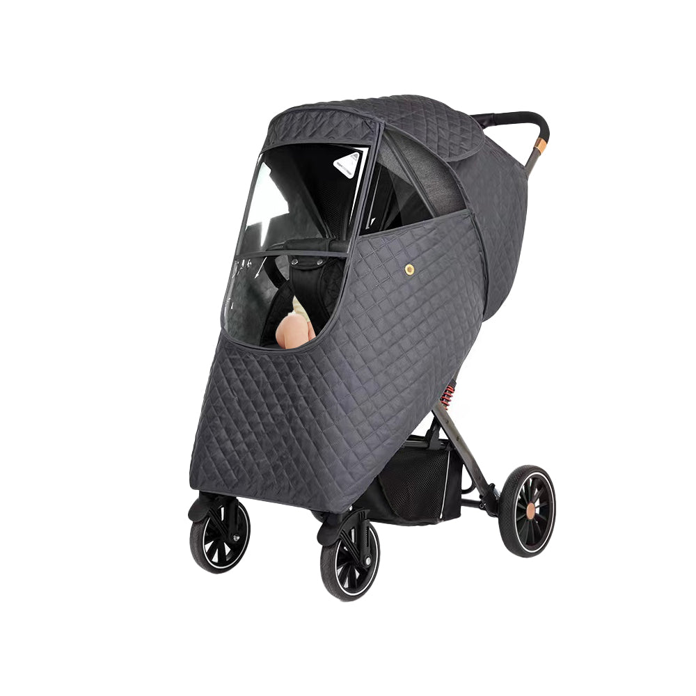 Universal Baby Stroller Cover Winter Windproof Weather Warm Cover Gray