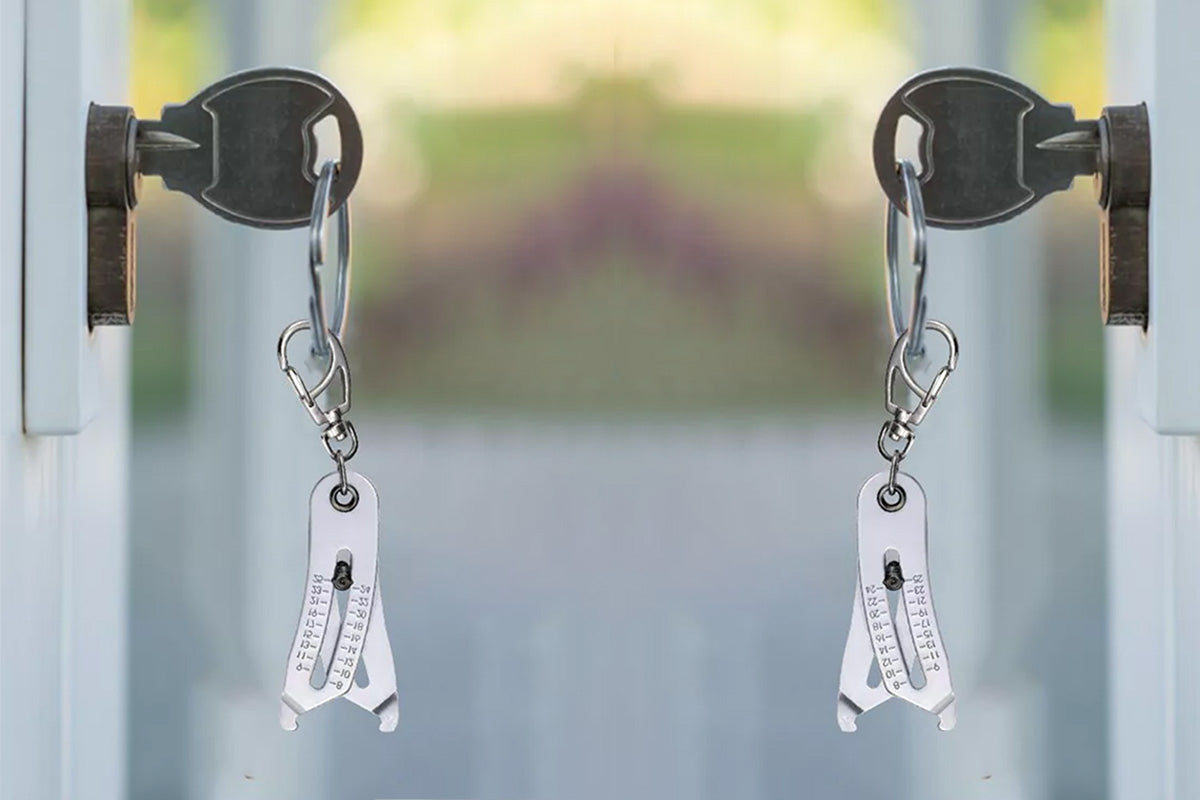 Portable Precise Thread Size Checker Keychain Thread Size Verification Tool