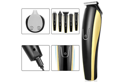 5 in 1 Beard Trimmer for Men Electric Grooming Kit Cordless Hair Clippers for Bear Hair Face Nose Ear