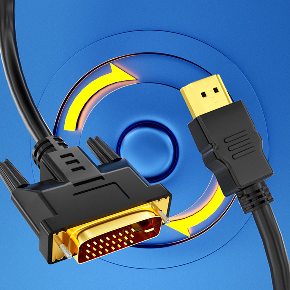 HDMI to DVI-D 24+1 Pin Digital Cable Lead for HDTV PS3 PS4 Switch 360 TV