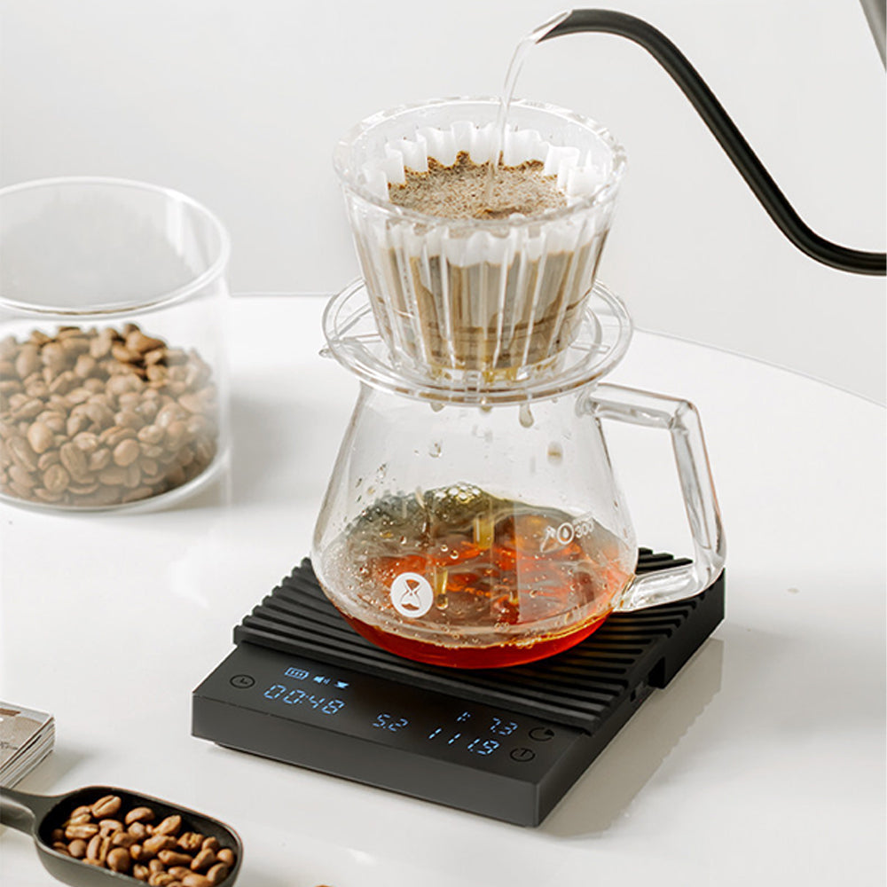 Coffee Scale Electronic Espresso Scale with Water Flow Rate and Timer Function