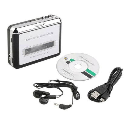 USB Cassette to MP3 Converter Player for PC Recording