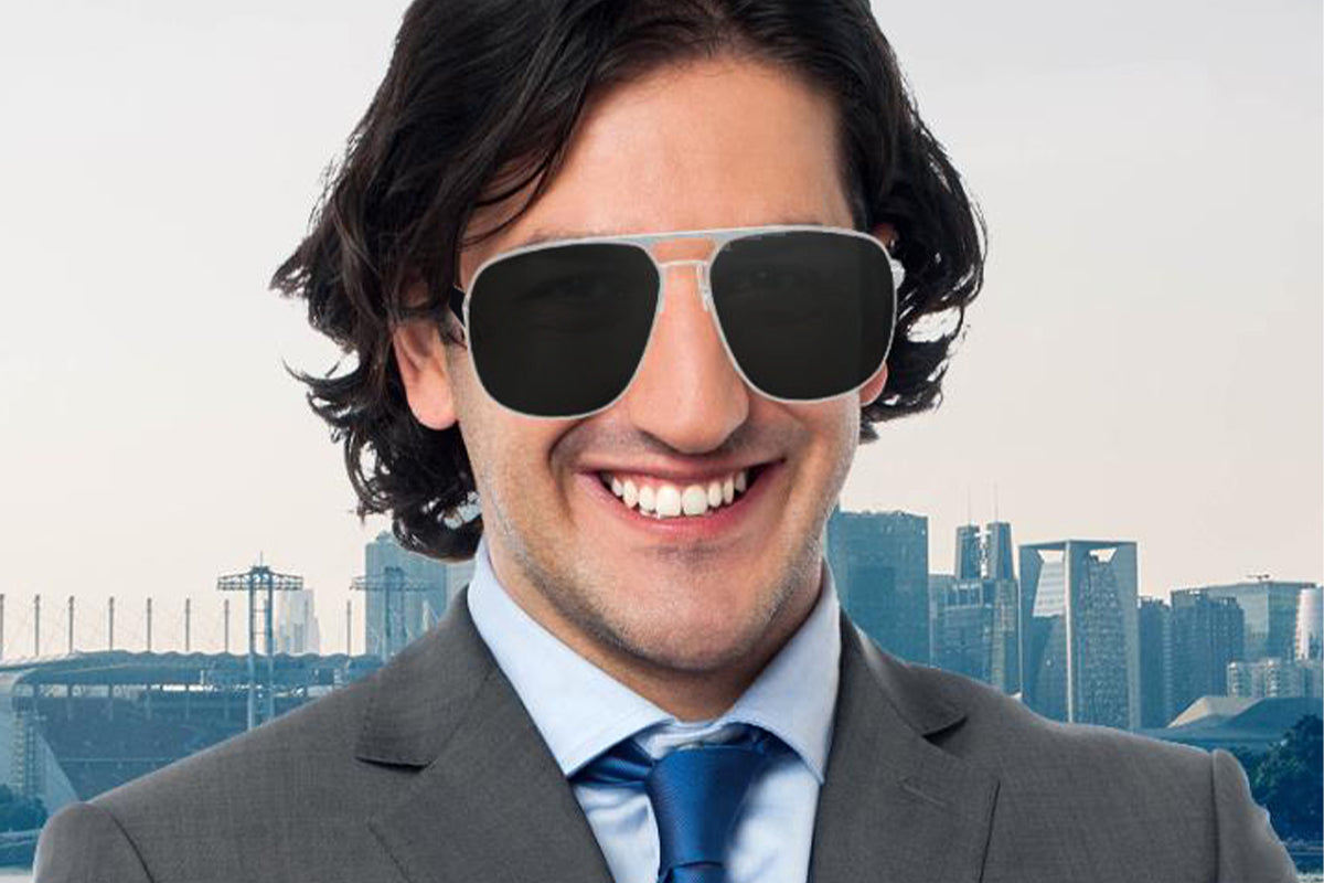 Smart Bluetooth Sunglasses Built-in Open Ear Music and Speaker for Men and Women -Black