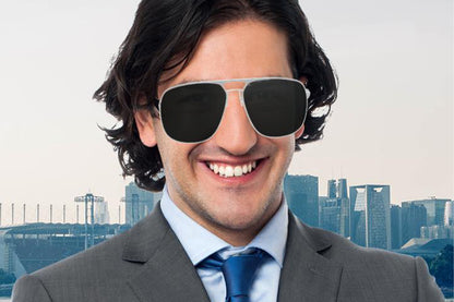 Smart Bluetooth Sunglasses Built-in Open Ear Music and Speaker for Men and Women -Black