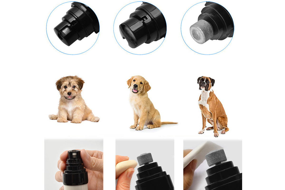 Silent Pet Nail Grinder Electric Dog Nail Trimmer Grooming Tool