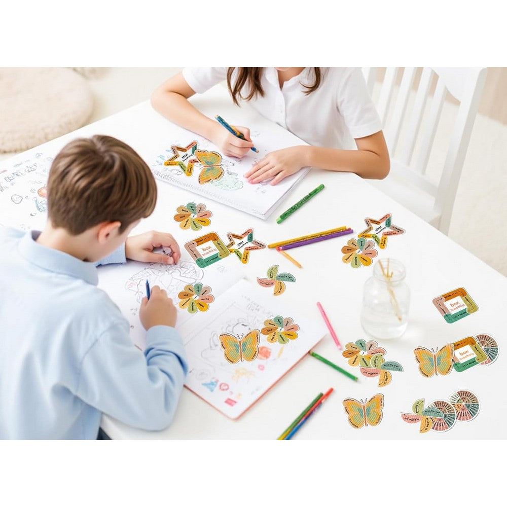 12Pcs Sensory Strips for Anxiety Calming Stickers Fidget Sticker for Mindfulness