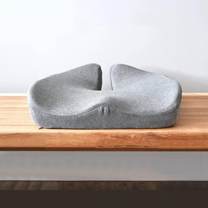 Ergonomic Seat Cushion for Office Chair Long Sitting Pad Pillow for Gaming Chair and Car Seat Light Gray