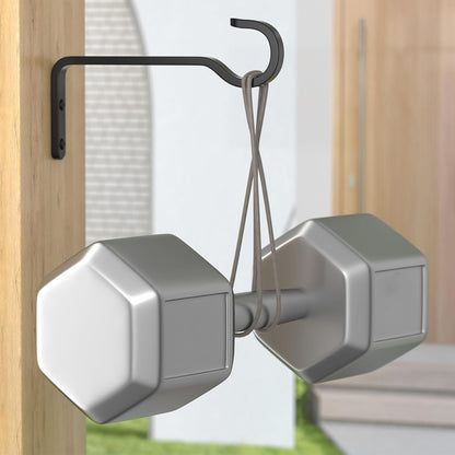 2Pcs Rustproof Iron Plant Hooks for Wall Outdoor Bird Feeder Planter Baskets Hanger