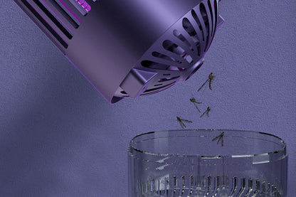 USB Rechargeable UV Light Mosquito Killer Portable Fly Zapper With Hanging Hoop-Blue