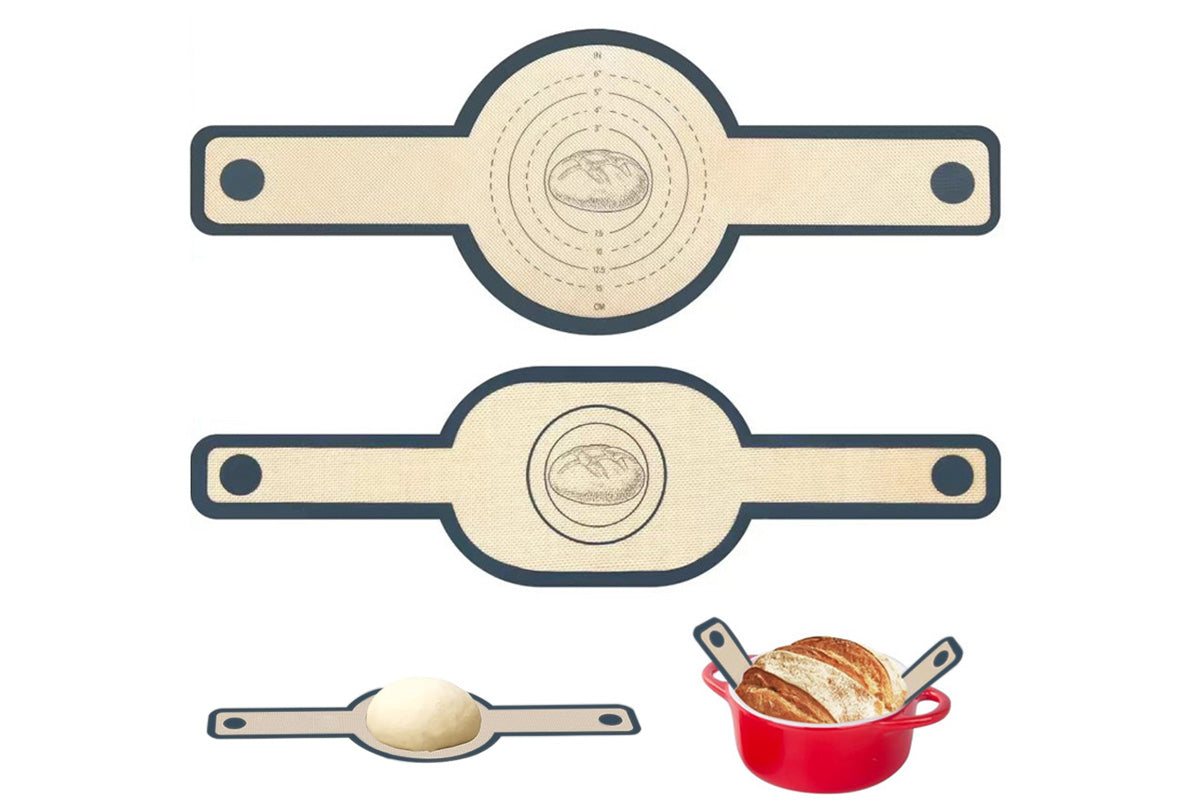 2 Pieces Silicone Bread Sling Reusable Baking Mat