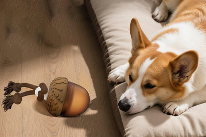 Interactive Dog Toy Ball Dog Rolling Ball with Motion Activated Moving Puppy Toy-Acorn
