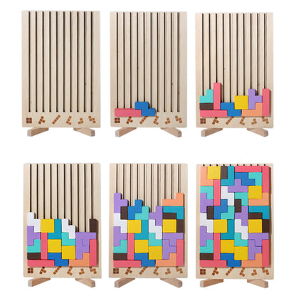 Giant Wooden Block Stacking Puzzle Montessori Educational Toy