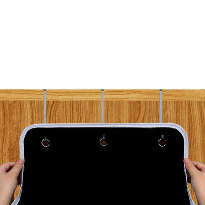 5-Tier Over the Door Storage Organizer with 10 Side Mesh Pockets Hanging Organizer with Clear Windows Black