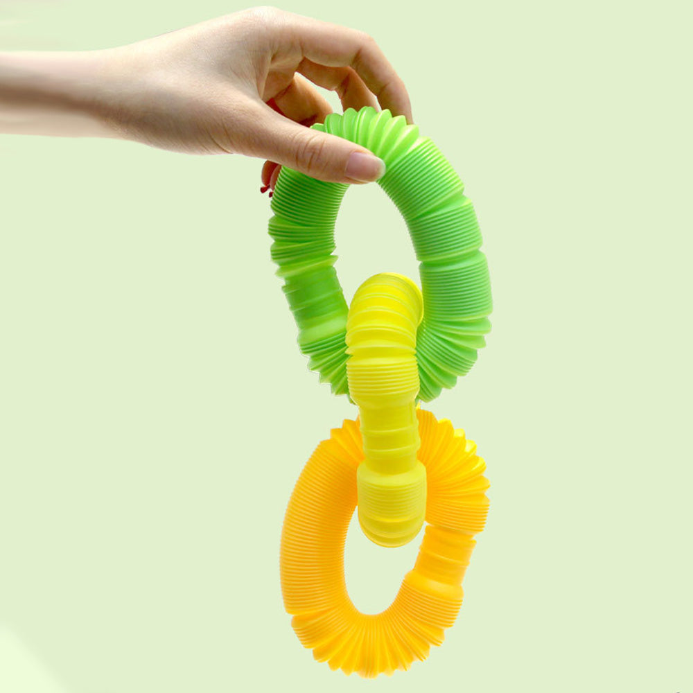 8Pcs Pop Tubes Creative Sensory Toys Multiple Ways to Play for 3+ Years Old