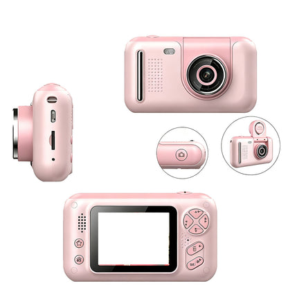 180 Degree Flip Lens Digital Camera Camera Toys - Pink
