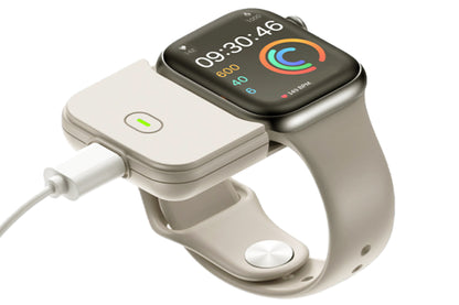 Portable Mini Wireless Power Bank For Apple Watch 40 41 44 45 49MM-Beige