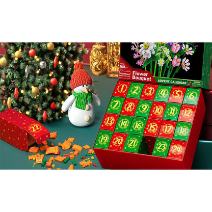 Christmas Flower Bouquet Advent Calendar Gift Set