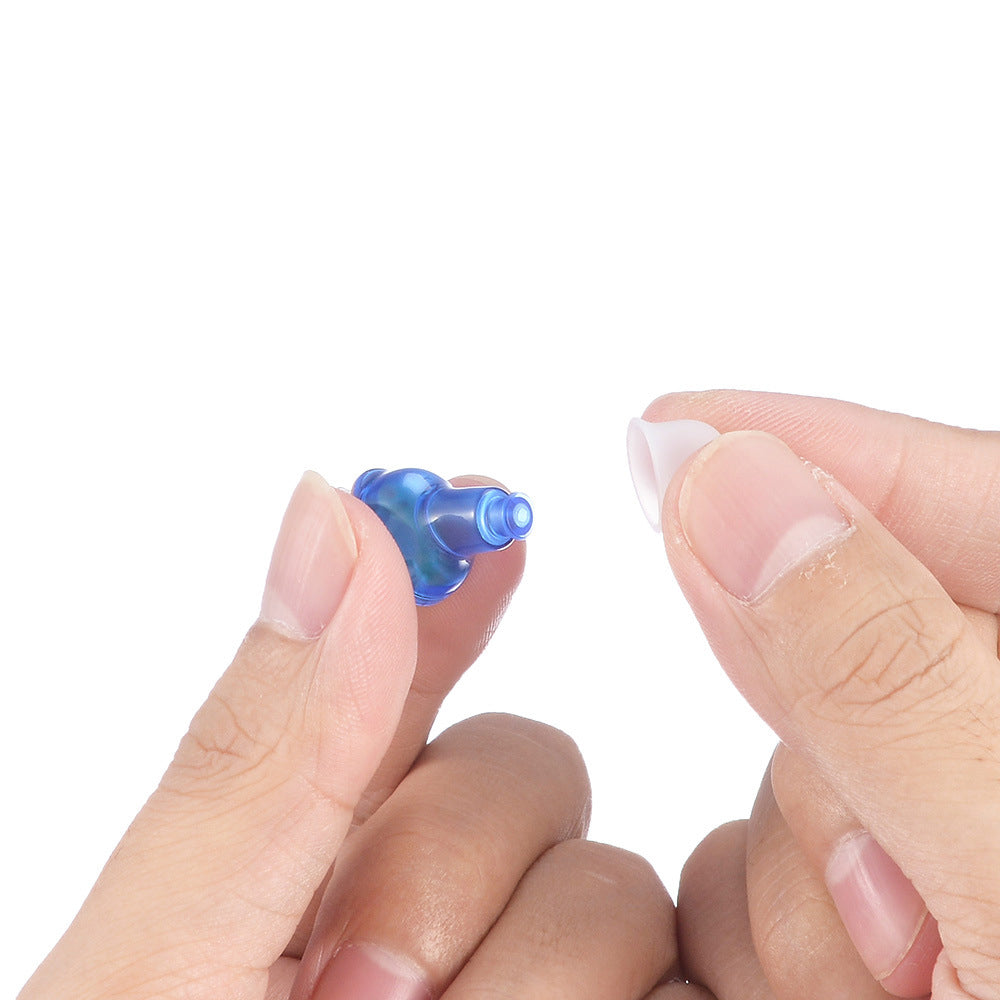 Rechargeable Hearing Aids for Seniors In Ear Hearing Amplifiers Device Blue and Red