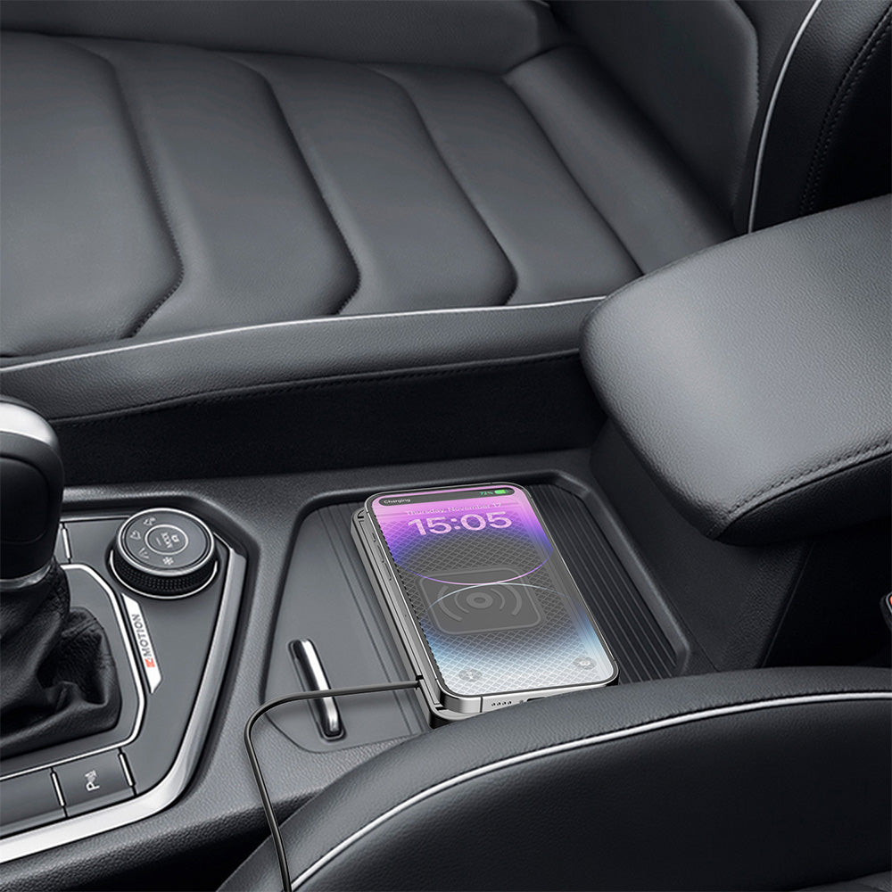 Universal Car Wireless Fast Charger Mat Non-Slip Charging Pad for Devices with Wireless Charging Function USB Style