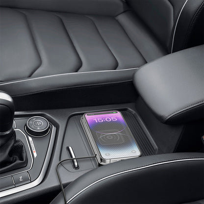 Universal Car Wireless Fast Charger Mat Non-Slip Charging Pad for Devices with Wireless Charging Function USB Style