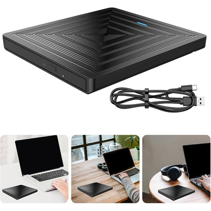 8-in-1 USB Hub with DVD Writer