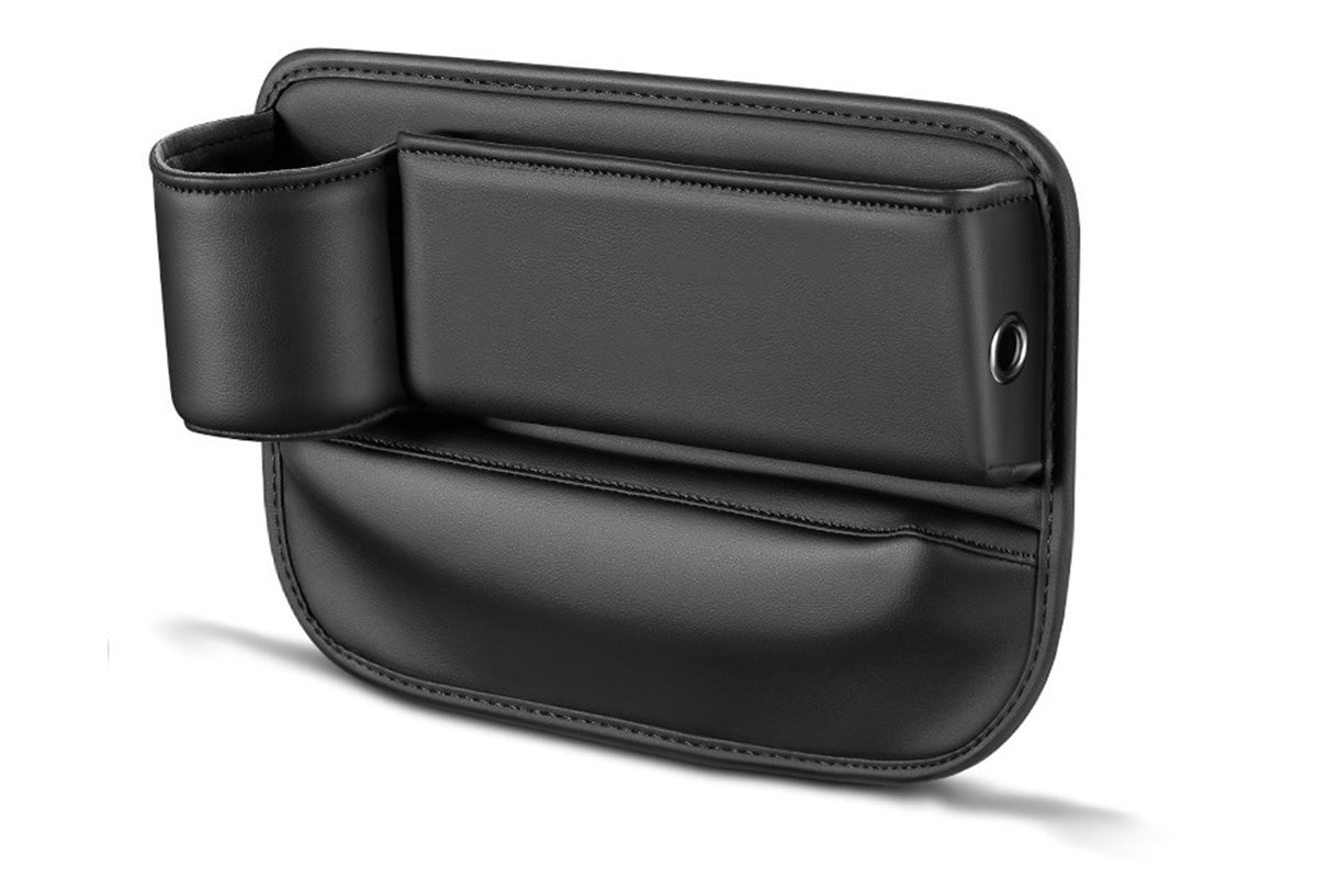 2Pcs Auto Seat Gap Filler Organizer Seat Gap Storage Box with Cup Holders for Phone