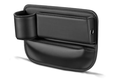 2Pcs Auto Seat Gap Filler Organizer Seat Gap Storage Box with Cup Holders for Phone