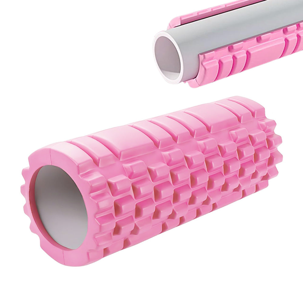 EVA Foam Roller for Yoga & Fitness Muscle Massage Pain Relief Recovery Pink
