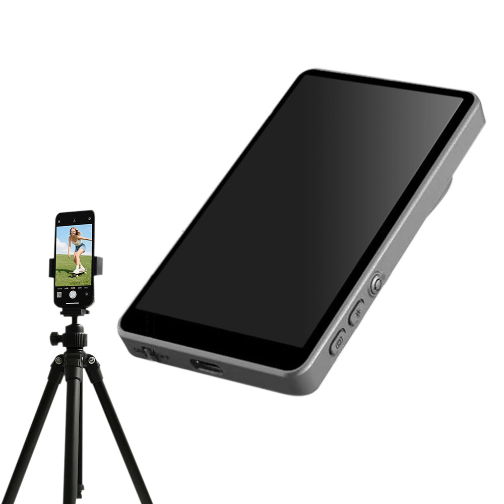 WiFi Vlog Selfie Monitor Screen 3-Mode Back Camera Monitor for Vlog Live Stream Compatible with iPhone and Android Gray