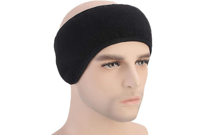2 Pieces Ear Warmer Running Headband - Black and Grey