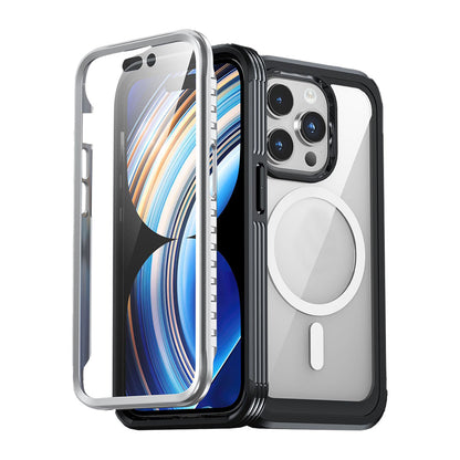 For iPhone 15 Series Full Proctective Case with Magnetic Charging Ring