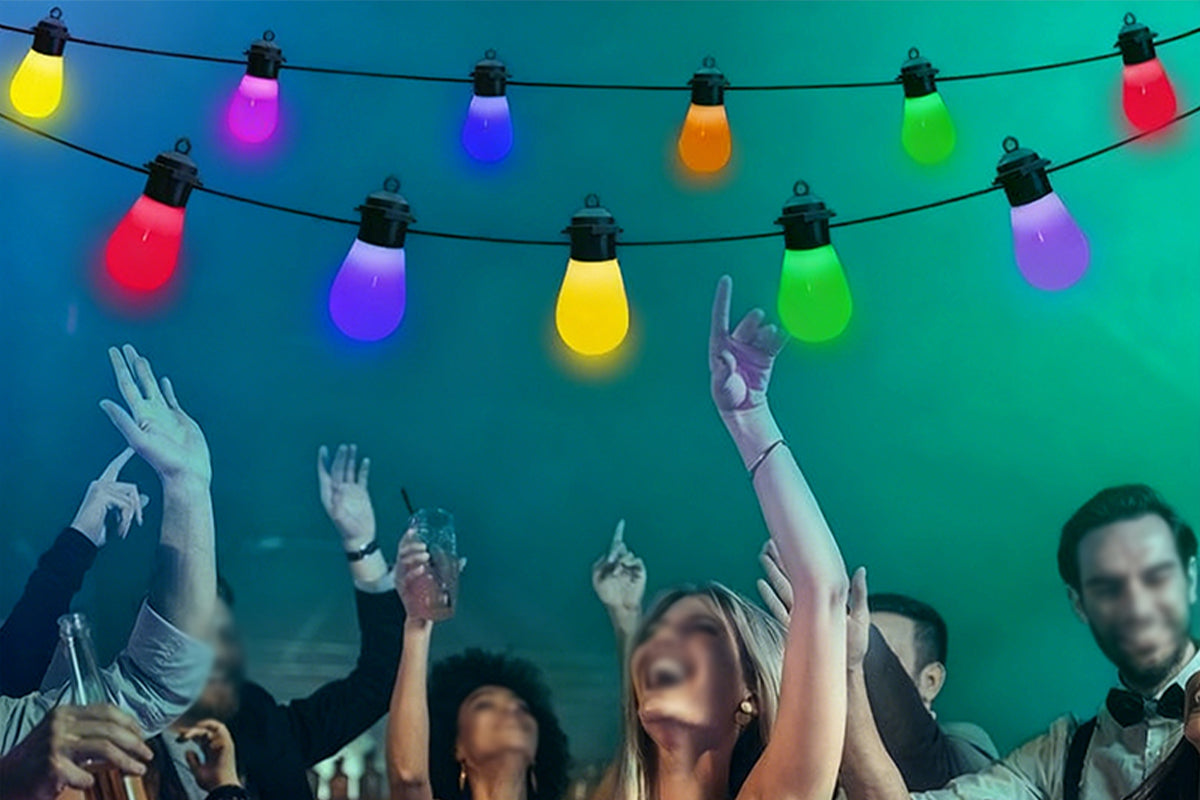 20 LED Bulbs Outdoor String Lights IP65 Waterproof String Lights for Christmas