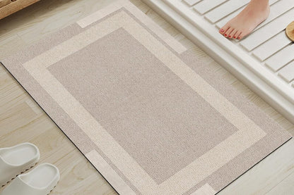 Bathroom Rugs Non Slip Thin Bath Mat Super Absorbent Shower Bath Mats for Bathtub