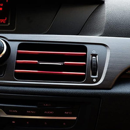20 Pack Car Interior Air Vent Decorative Trim Strip-Red