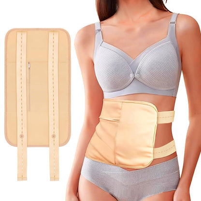 Castor Oil Pack Waist Belt with Buttons for Hot & Cold Compress