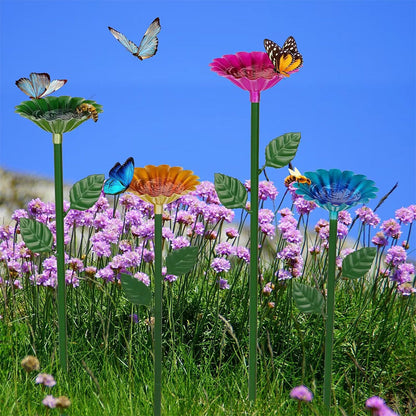 4PCS Bee Watering Station Metal Bee Water Feeder Colorful Bee Bath Bowl For Outdoor