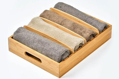 Organizer for Cabinet Bamboo Storage Tray for Tea Bags Medicines Stationery