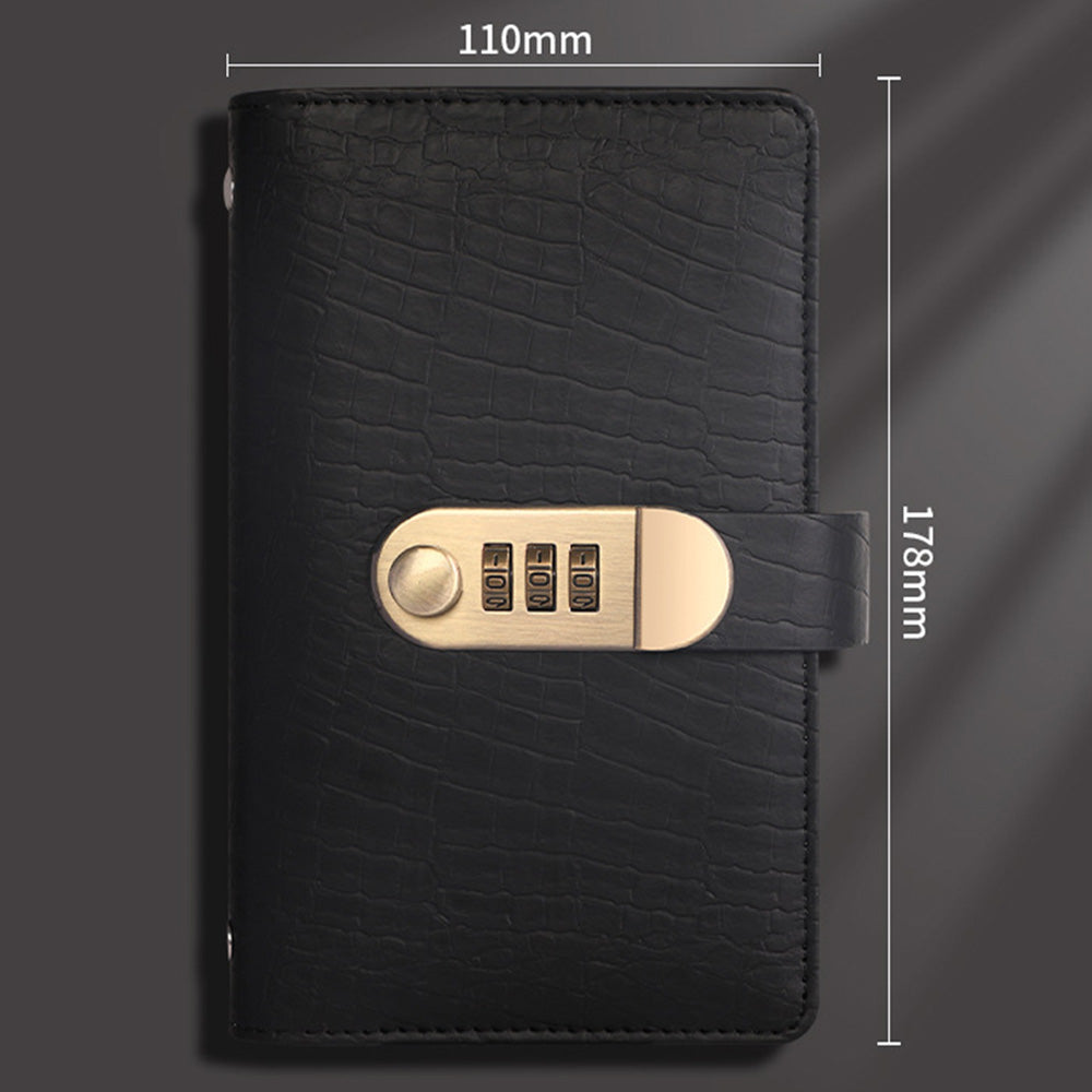 100 Envelope Savings Challenge Book with 3 Digit Combination Lock - Black