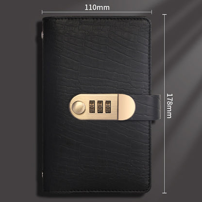 100 Envelope Savings Challenge Book with 3 Digit Combination Lock - Black