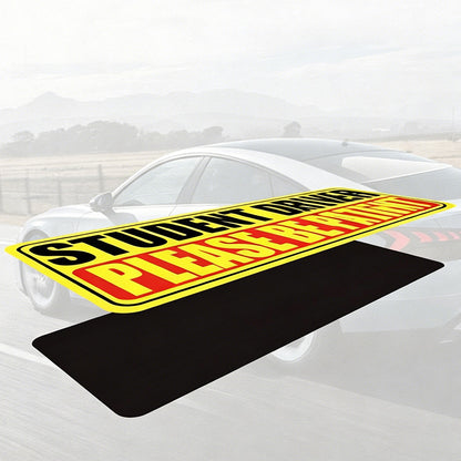 5Pcs Student Driver Sticker Reflective Please Be Patient Car Sticker-Style2