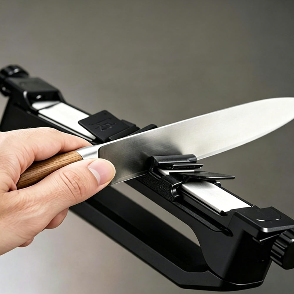 Precision Knife Sharpener Tool with 2 Whetstones