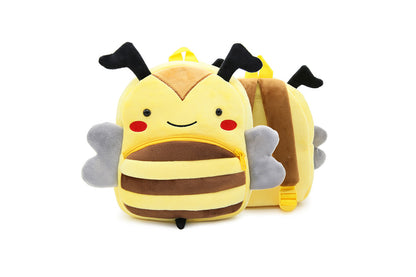 Cute Plush Little Girls Boys Animal Backpacks-Yellow