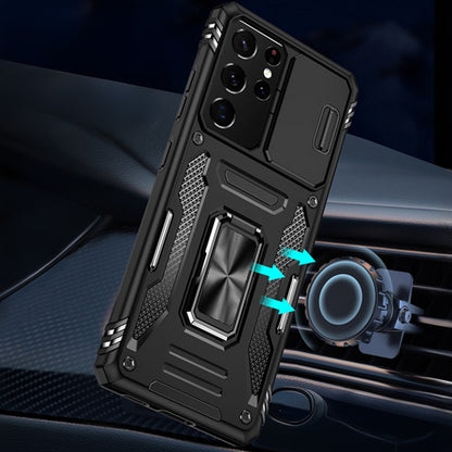 Ring Stand Phone Case for Samsung Galaxy A57 - Black